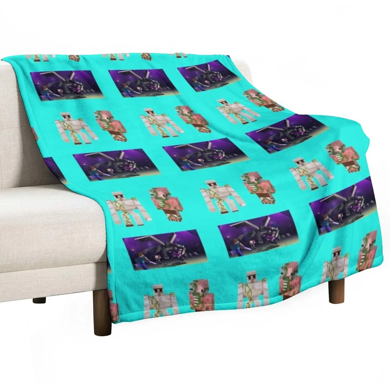 

mindcraft children Throw Blanket Thermal Blanket Camping Blanket