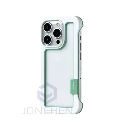 Advanced Heat Dissipation Shockproof Silicone Frame Case - iPhone 12 Mini (White BK GJ)