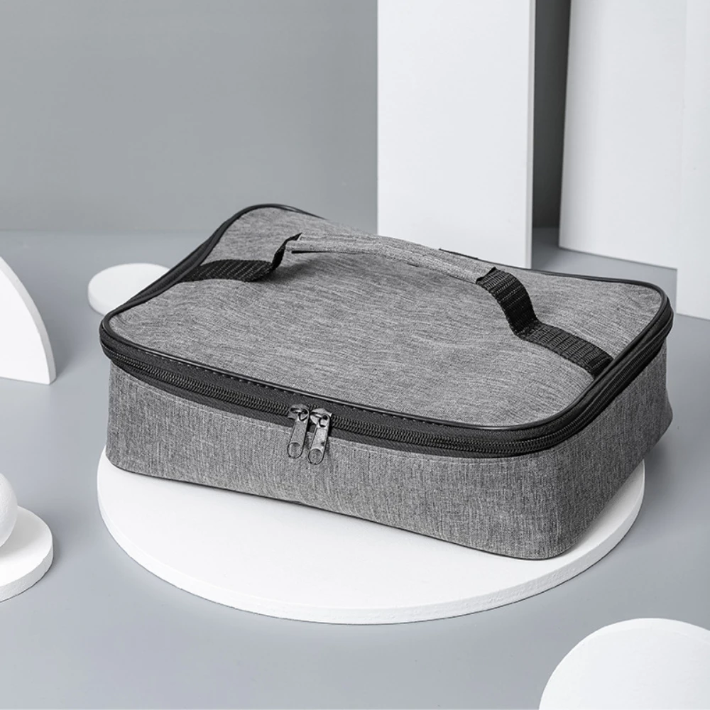 Square Cooler Bag Lightweight Thermal Insulated Lunch Bag Foldable Meal Container for Men