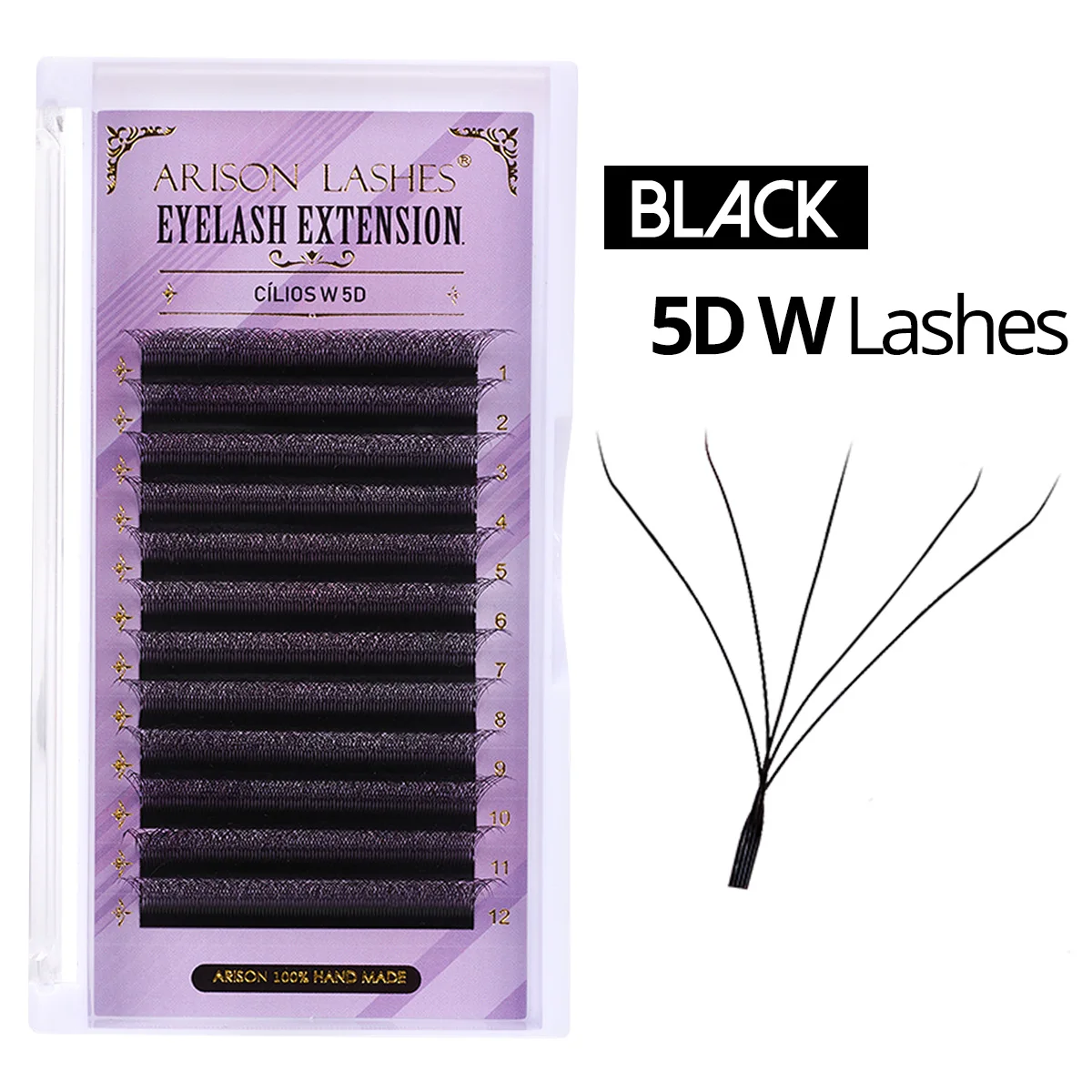ARISON Multi-Dimensional Volume Eyelash Extensions - Soft Faux Mink Premade Fans