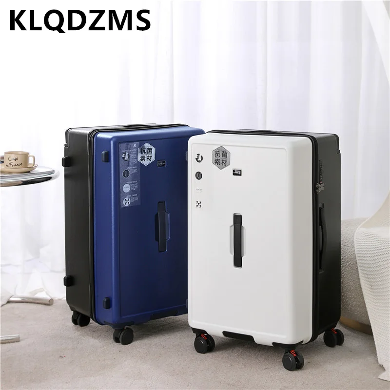 

KLQDZMS Women's Suitcase 26"28"30 Inch Large Capacity PC Trolley Case Men's Thickened Password Box with Wheels Rolling Luggage