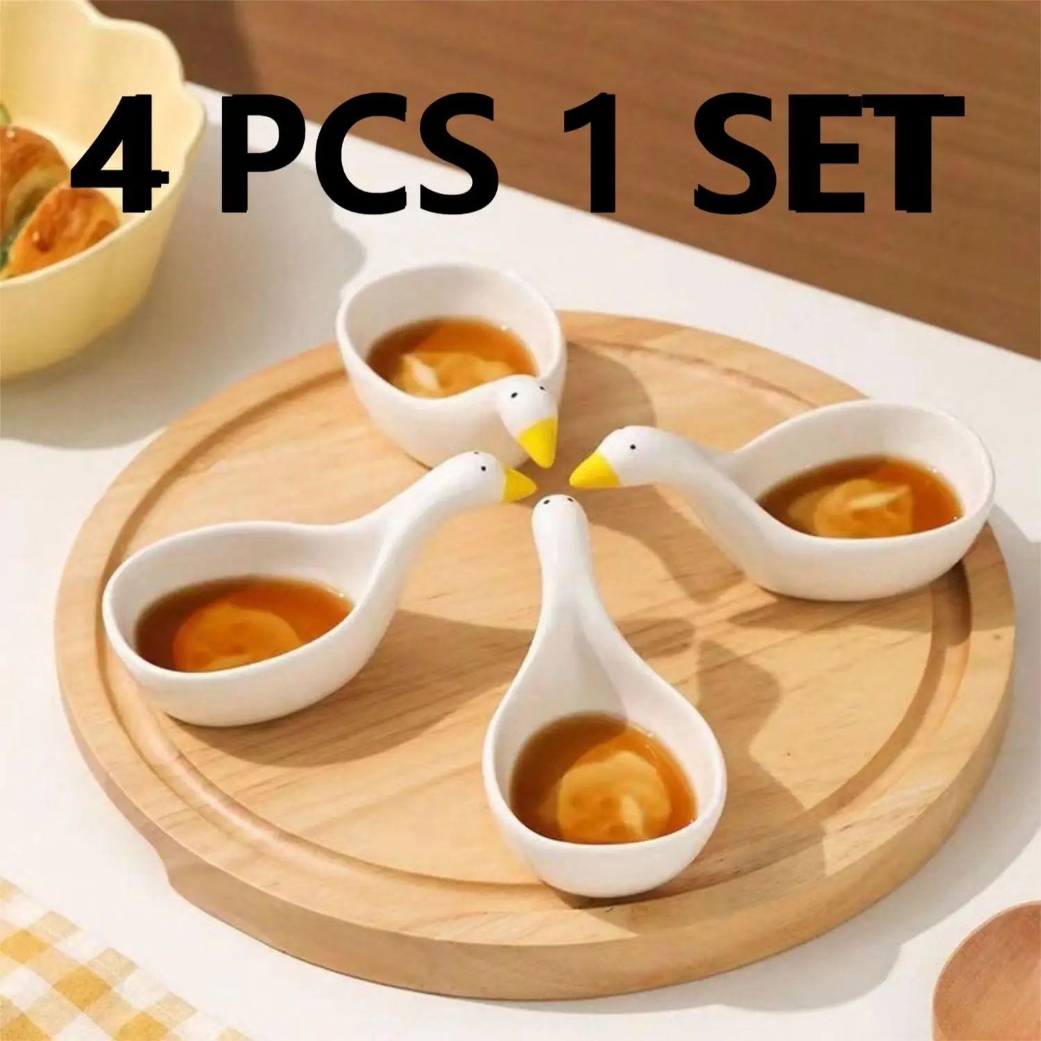 Seasoning Jars 4 pieces 1 set of Swan seasoning dish