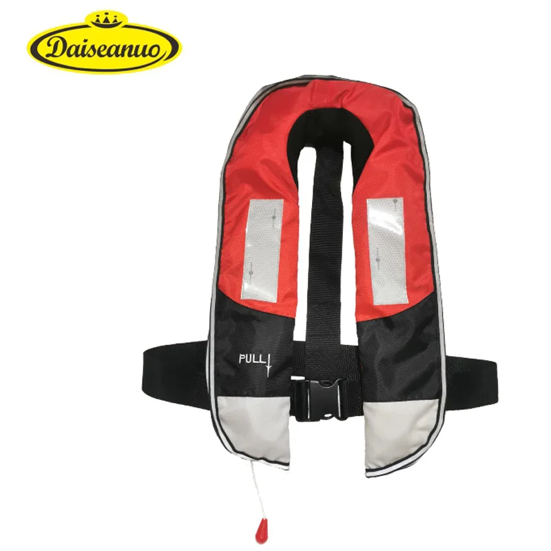 Daiseanuo Automatic Manual Life Jacket Inflatable Life Vest Lifesaving Pro 150N PFD Bobbin Reflective SOLAS Coast Guard Approved