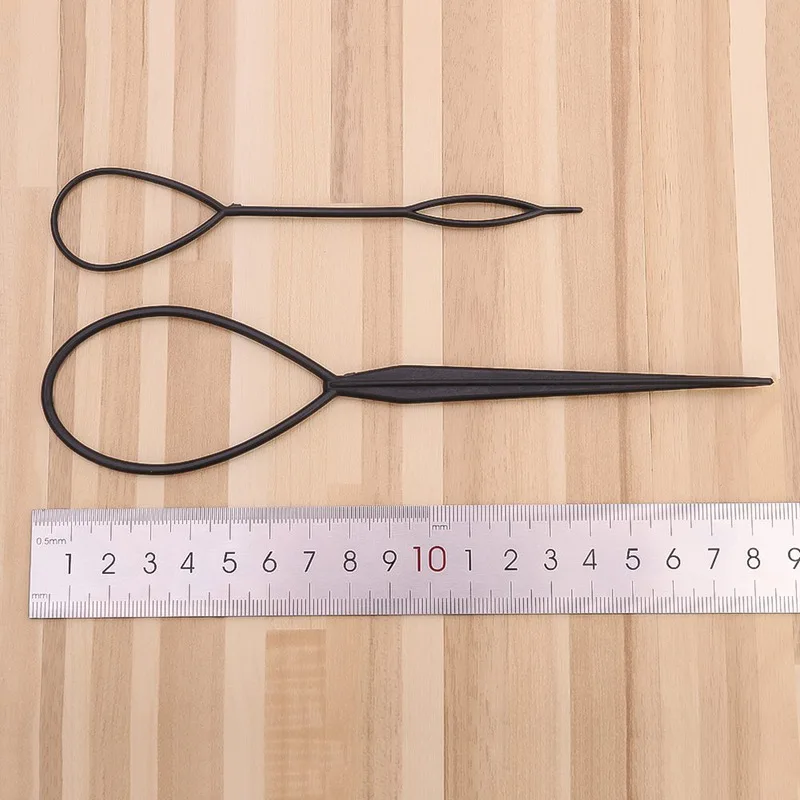 2pcs/lot Magic Hair Style Tool Tail Hair Braid Ponytail Styling Maker Clip Tool Black