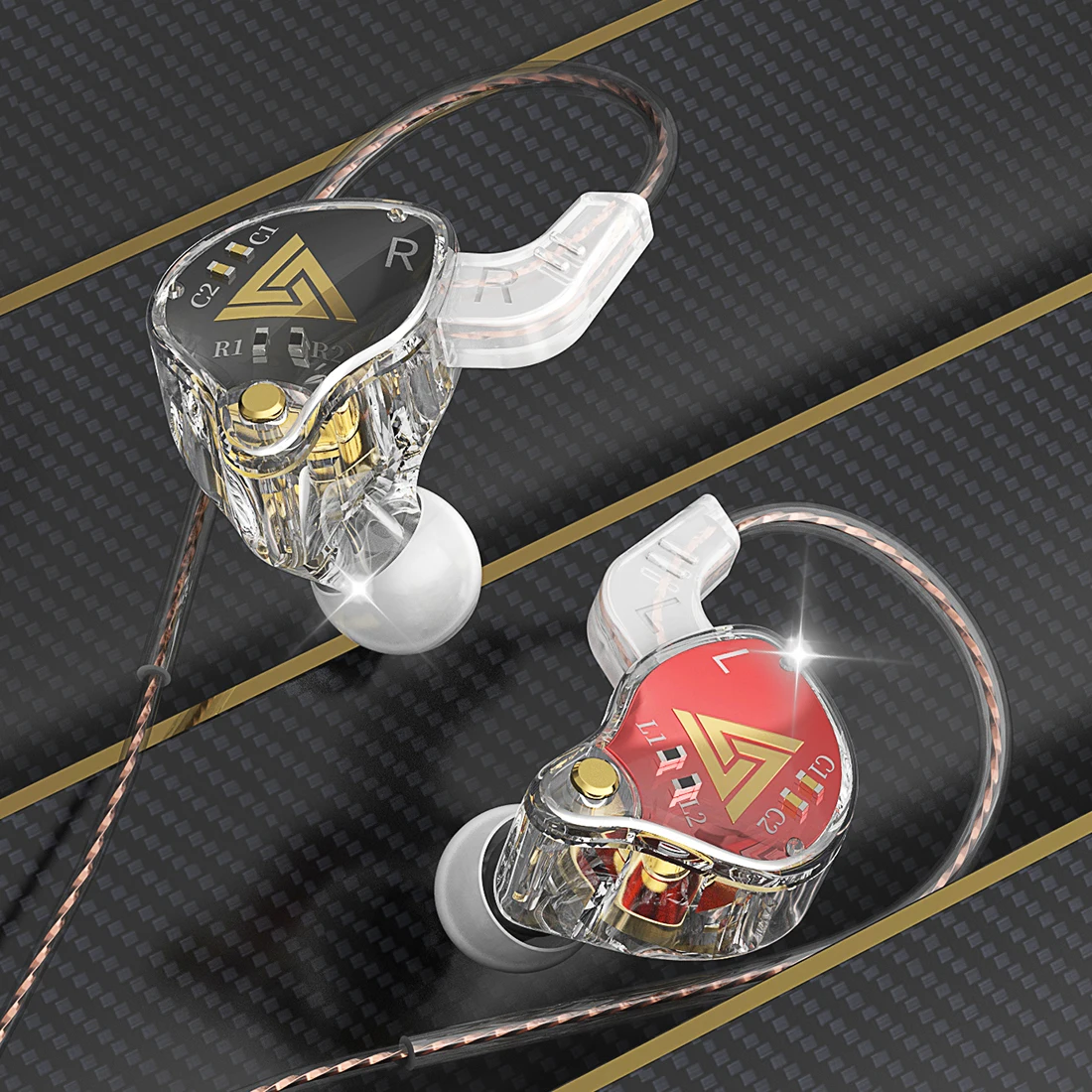 QKZ AKX 3.5mm In-ear Wired Earphones Dynamic HIFI Bass Earbuds Monitor Headphone Sport Noise Cancelling Headset 4