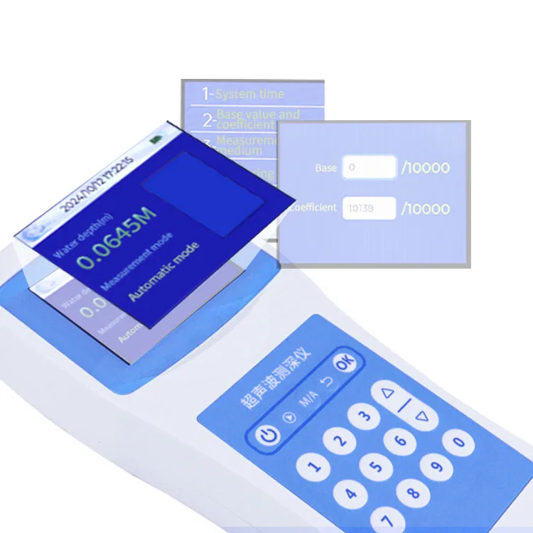 다중 매개변수 액정 디스플레이 초음파 측정기 120M 소나 센서 에코 사운더