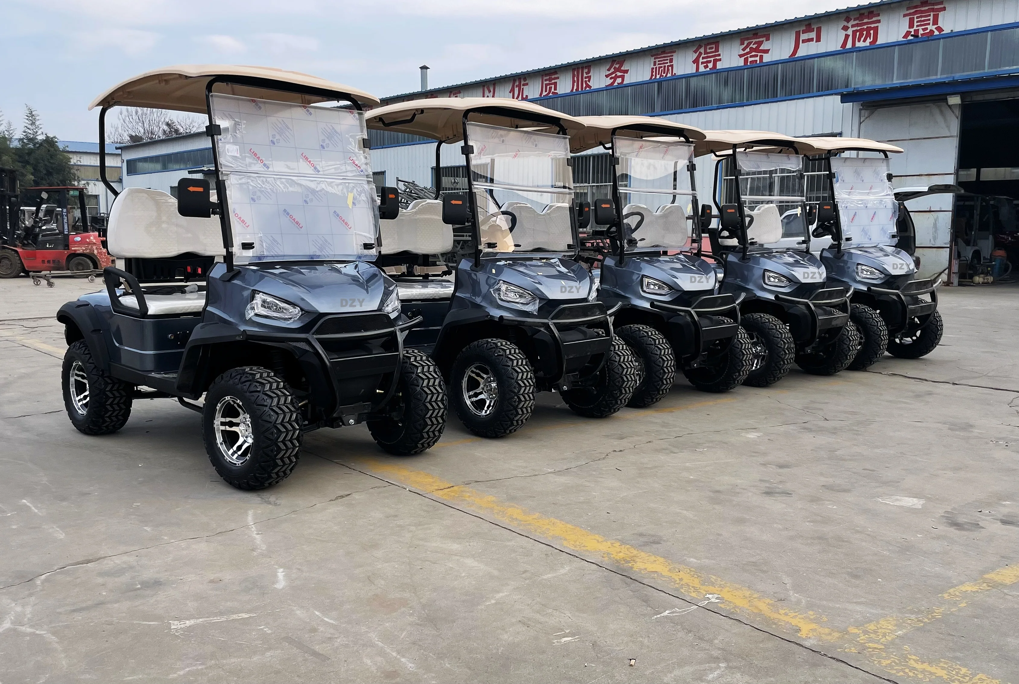 High Quality Electric Golf Cart Club Sightseeing Car Hunting Car Latest Electric Four-Wheeler with Lithium Battery