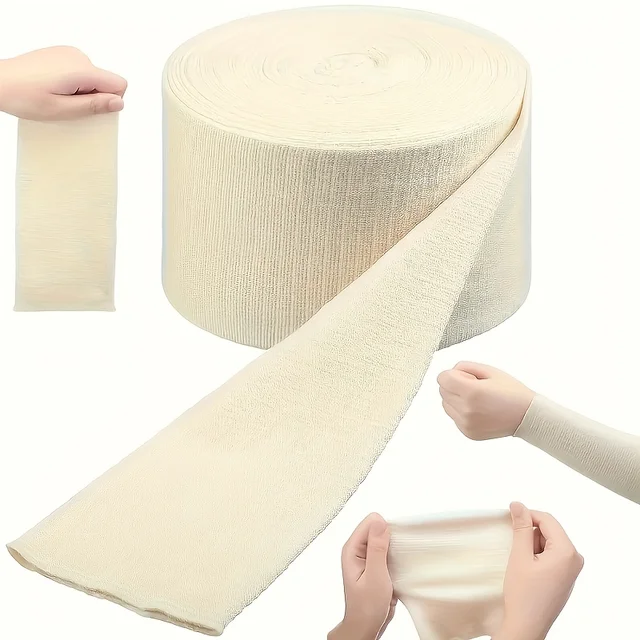 4.5/7.5/10cm 1Roll Elastic Tubular Bandage Roll Sport Tape Suitable for Arms, Legs, Comfortable Support, Suitable for Men, Women 4.5/7.5/10cm 1Roll Elastic Tubular Bandage Roll Sport Tape Suitable for Arms, Legs, Comfortable Support, Suitable for Men, Women