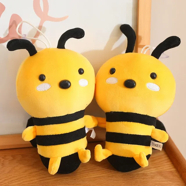 2 Sizes Lovely Cartoon Bee Plush Toys Chubby Stuffed Cute Bee Pendants Doll Kawaii Decor For Window/Door/Car Funny Gift 2 2 Sizes Lovely Cartoon Bee Plush Toys Chubby Stuffed Cute Bee Pendants Doll Kawaii Decor For Window/Door/Car Funny Gift 2