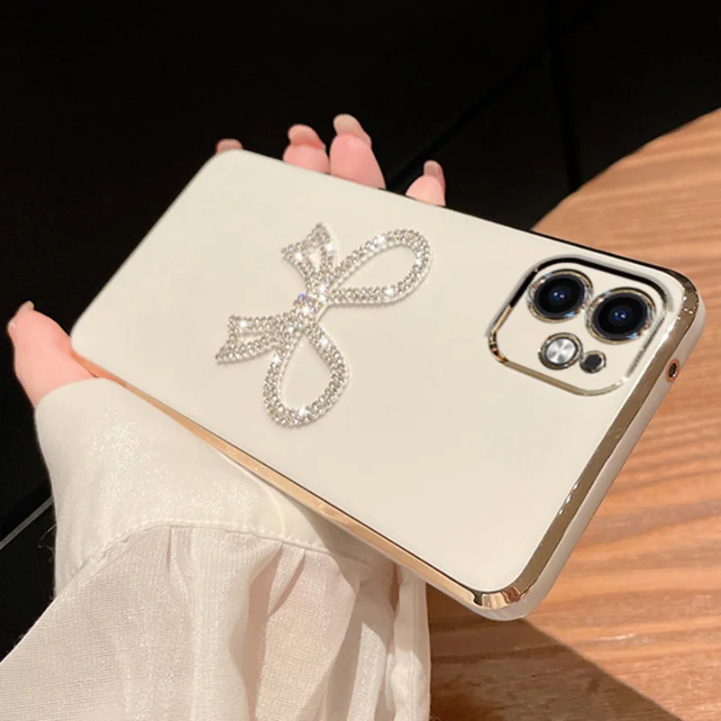 Bling Plting Morbido Cse Per Redmi 12C Note11S 11 Pro 12S 10C 10A 10s 9T 9s 9C 9A 8 8T A1 Plus Dimond Carino Arco Della Copertura_voghion.com