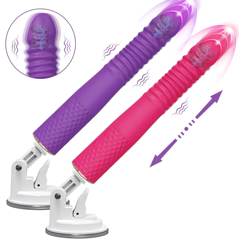 Automatischer teleskopi scher Schub realistischer Dildo vibrator für Frauen Sex maschine g Punkt Klitoris Anal stimulation Sexspielzeug Erwachsener 18 1