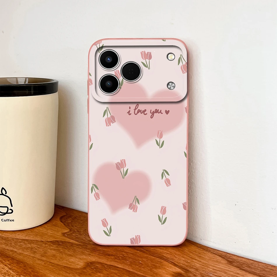 Funny Cartoon Animals Lens Protection Soft Liquid Silicone Back Cover Case
