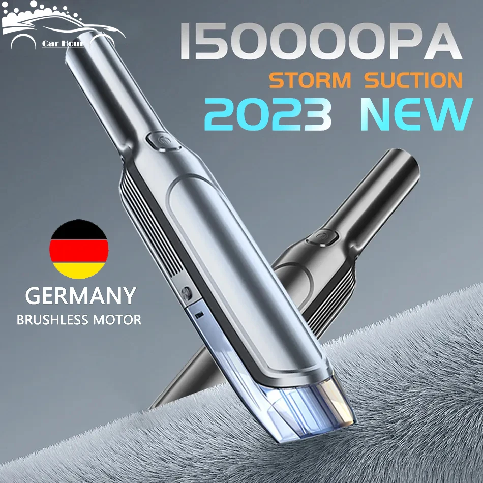 Portable Wireless Vacuum Cleaner 150000Pa Mini Robot for Car Home Appliance Desktop & Keyboard Cleaning Compact Size