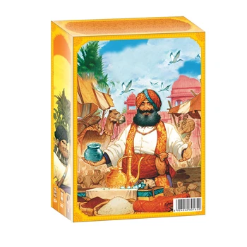 Gioco di Carte Strategico per Commercianti, Gioco da Tavolo per Famiglie, Bambini e Adulti, Tema India, Divertimento Natalizio, Duello dei Commercianti