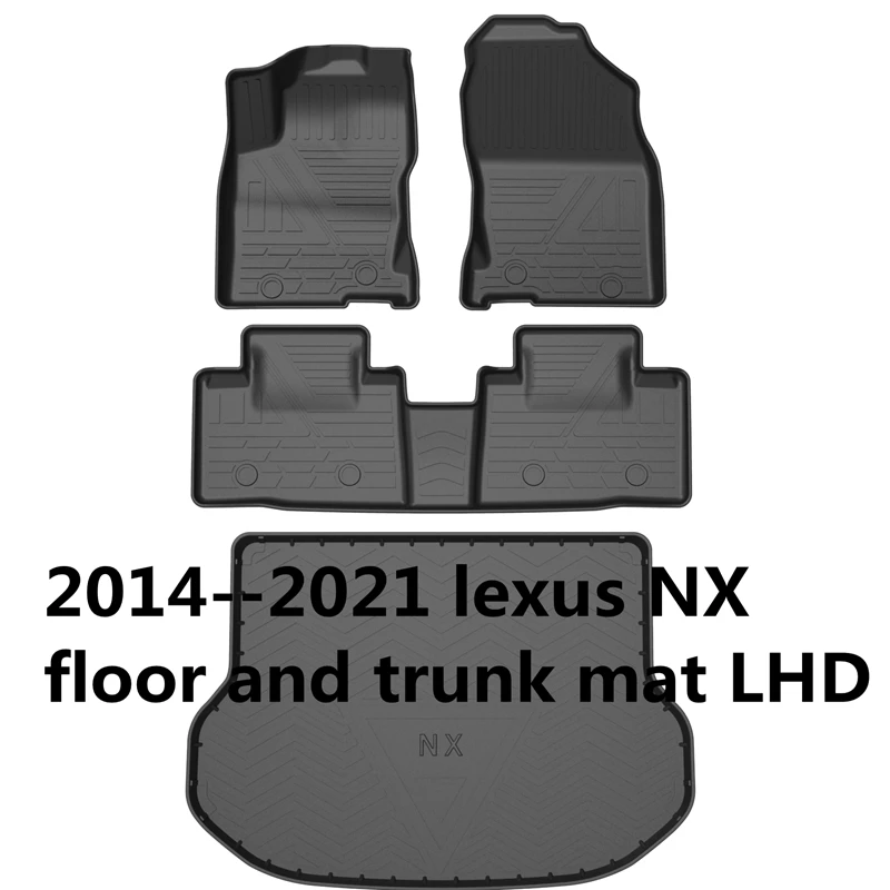 

Подходит для 2014-2021 LEXUS NX250 NX200 NX300 Автомобильный Ковер 2014-2021 LEXUS NX200 NX250 NX350 автомобильный напольный коврик водонепроницаемые коврики для багажника