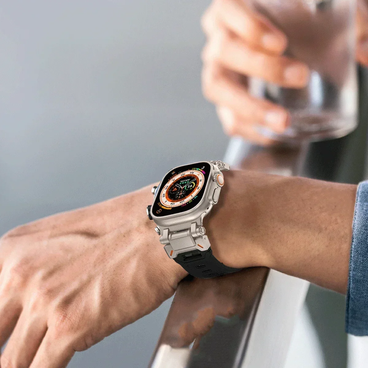  ġ TPU  Ʈ, ƼŸ ÷ Ǹ ð , iWatch 9 8 SE 7 6 4 5 3 2 1, 45mm Ʈ 2, 49mm, 44mm, 42mm