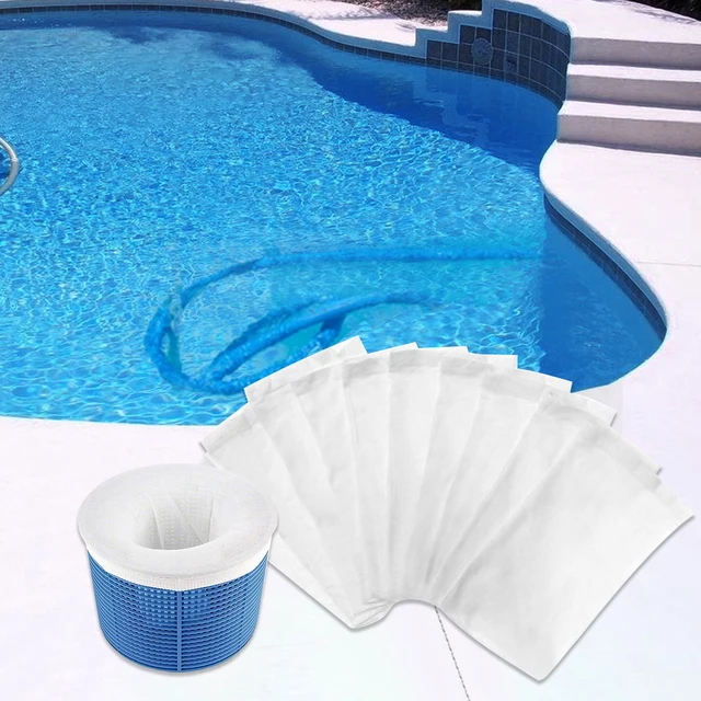 5/10/15/20 db Set Medence Skimmer Zokni Háztartási Megtakarítók Nylon Háló Kialakítás Szűrőkhöz Kosarak Skimmerek Úszómedence Tiszta Ellátás