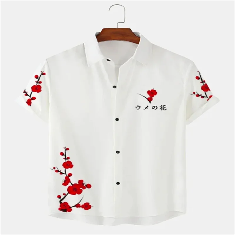 thumbnail image 1 of Camisas hawaianas para hombre, camisetas casuales de verano para playa, con estampado 3D de girasoles, camisetas Y2K, moda para exteriores, camisetas de manga corta de gran tamaño, ropa de calle, 1 of 5