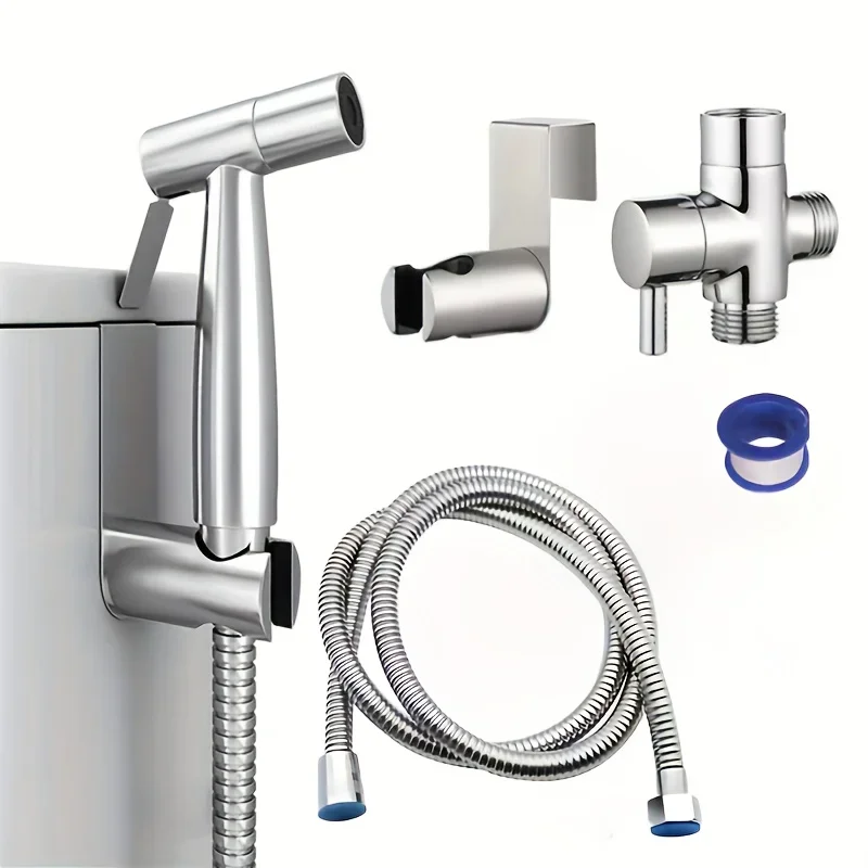 Toilet Spray Gun Set 1pc 304 Alloy Water Separator Spray Gun Female Washer Explosion-proof Toilet Companion Set
