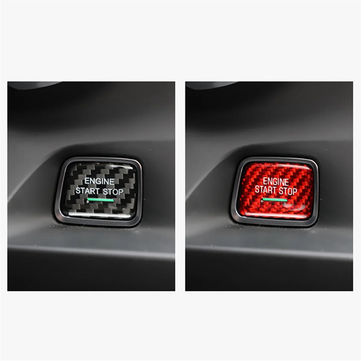 Start Stop Push Button For Chevrolet Camaro Corvette C7 Car Engine Ignition Switch Button Cover Decoration Trim(B)