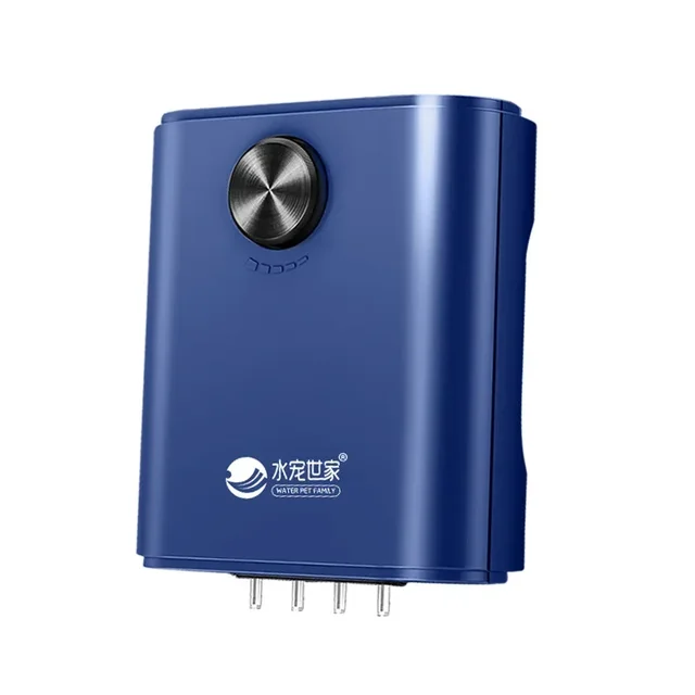 Silent Aquarium ปั๊มลมออกซิเจนพร้อมวาล์วตรวจสอบถังปลาสี่ Outlet ขนาดใหญ่ Oxygenator Aquarium Air Compressor Aerator 220v 14w 1