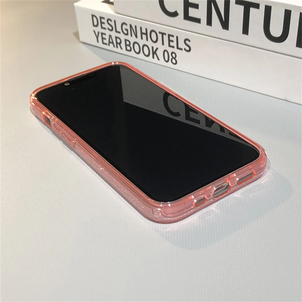 Glitter Bling Gradient Shockproof Bumper Phone Case