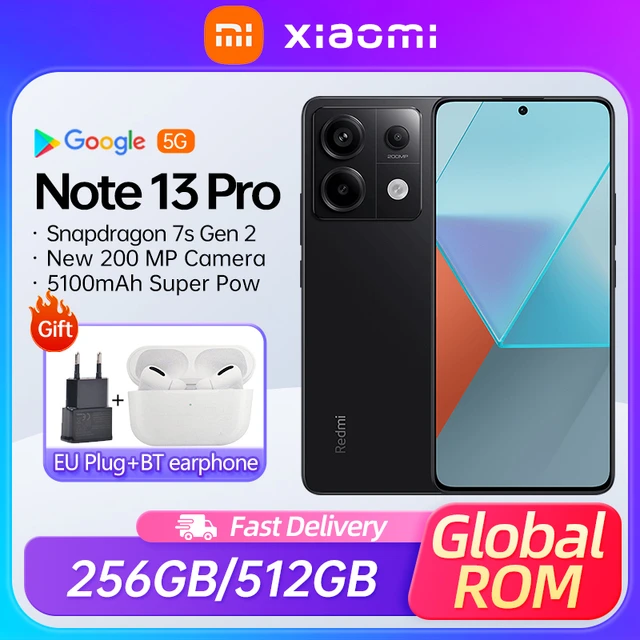 Xiaomi Redmi Note 13 Pro 5G Snapdragon 7s Gen2 512GB 120Hz 200MP Chinese  version