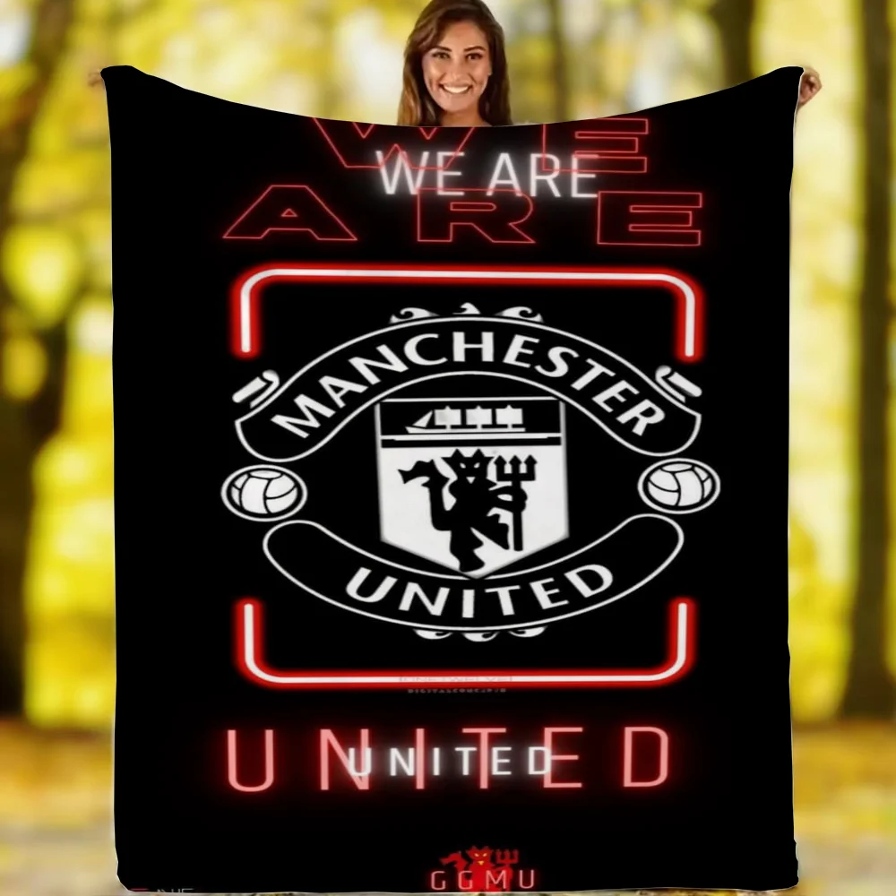 Manchester United Football Club Blanket Bed Throw Blankets for Adults Interior for Home Fluffy Soft Blankets Sofa Decoration 3