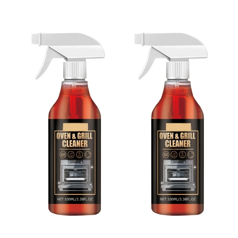 Kitchen Oven Cleaner Rust Grease Remover Household Cleaning Formula Grill Oil Cleaner 100ml