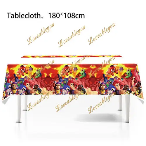 Shooting Game Party Supplies Boys Favor Game Birthday Party Decoration Baby Shower Happy Birthday Flag Game Tablecloth Cake Topper Thanks Gift Bag Tableware