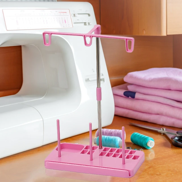 Embroidery Thread Spool Holder Stand Sewing Machine Accessories Three Spool  Thread Stand White Blue Pink Three Color for Choose