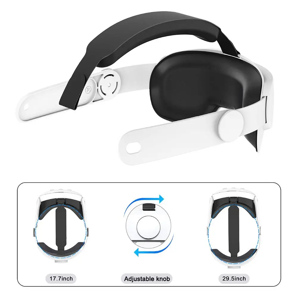 Sangle Tête Confort Haoyull Pour PS VR2 - Réglable, ABS Et Silicone - Réduction Pression