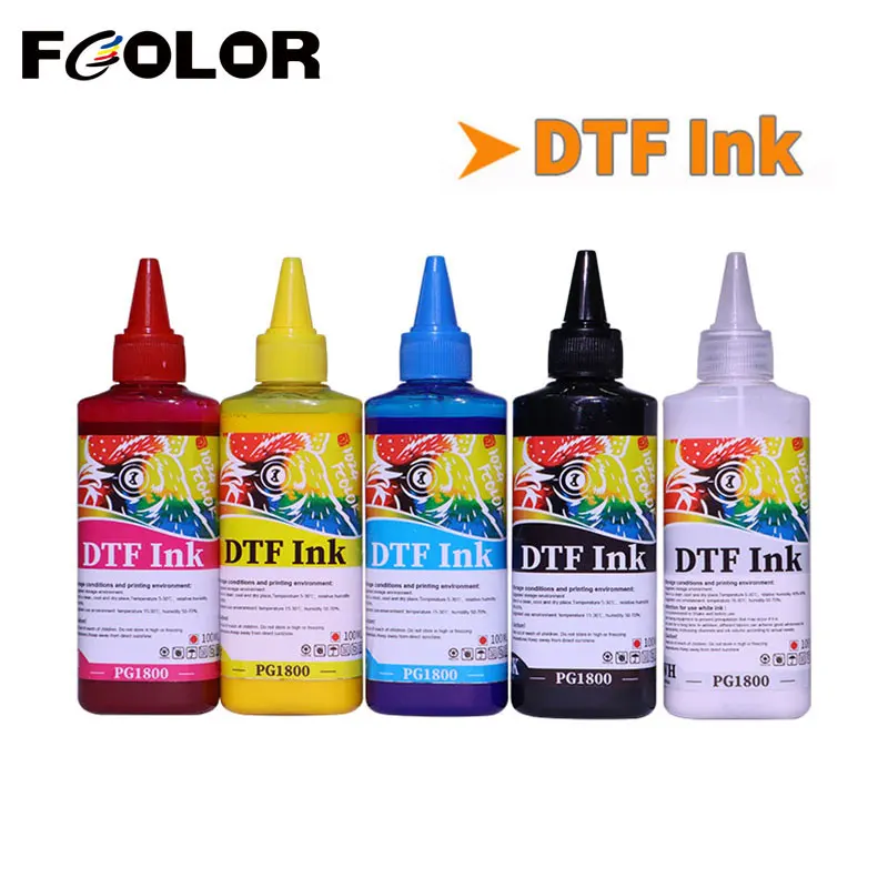 

Fcolor 100ML PG1800 DTF Ink DTF printing For For Dirent Printer Film Heat Transfer for PET Film Hot Melt Powder Transfer Film
