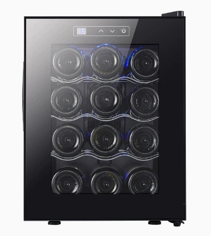 Wine refrigerator, electronic temperature control, LED light, air-cooled frost-free, wine wine cooler small home use