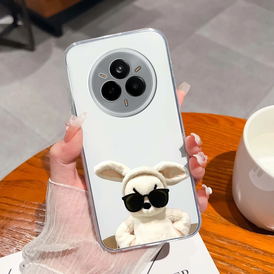 Cute Kitten Pattern Anti-Slip Clear Soft Silicone TPU Case