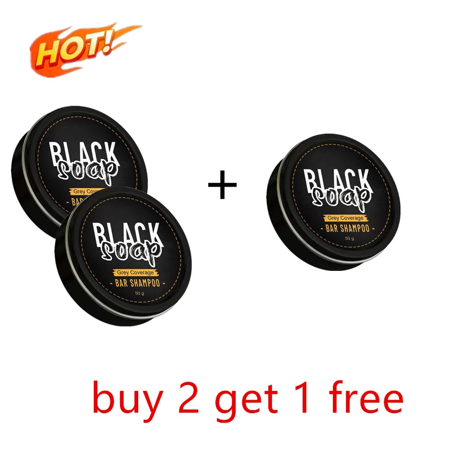 شريط الشامبو الداكن للشعر ، صابون مضاد للقشرة ، تن...