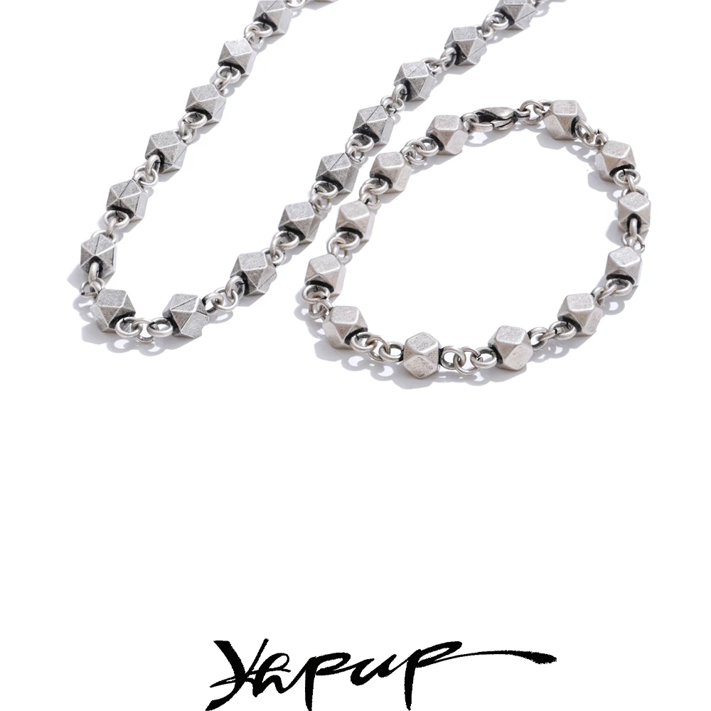 Give your husband a bracelet made of stainless steel, necklace, bracelet, vintage, trendy, silver color, magic, water-resistant