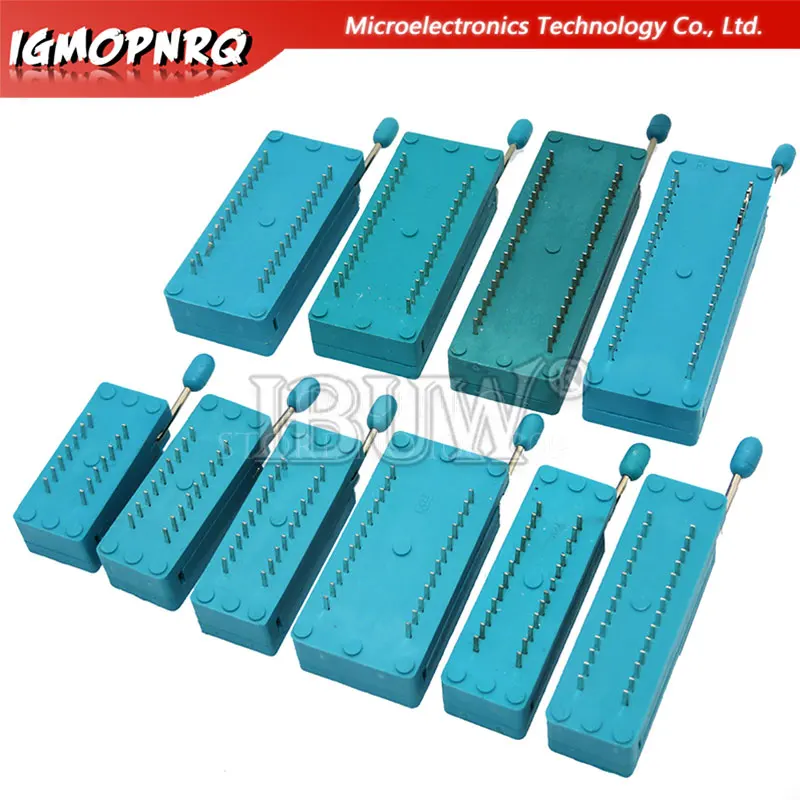 Zócalo de asiento de bloqueo IC, 1 piezas, 2,54 MM, prueba Universal ZIF, 14 pines, 16 Pines, 18 Pines, 20 pines, 24 Pines, 28 Pines, 14P, 16P, 18P, 20P, 24P, 28P