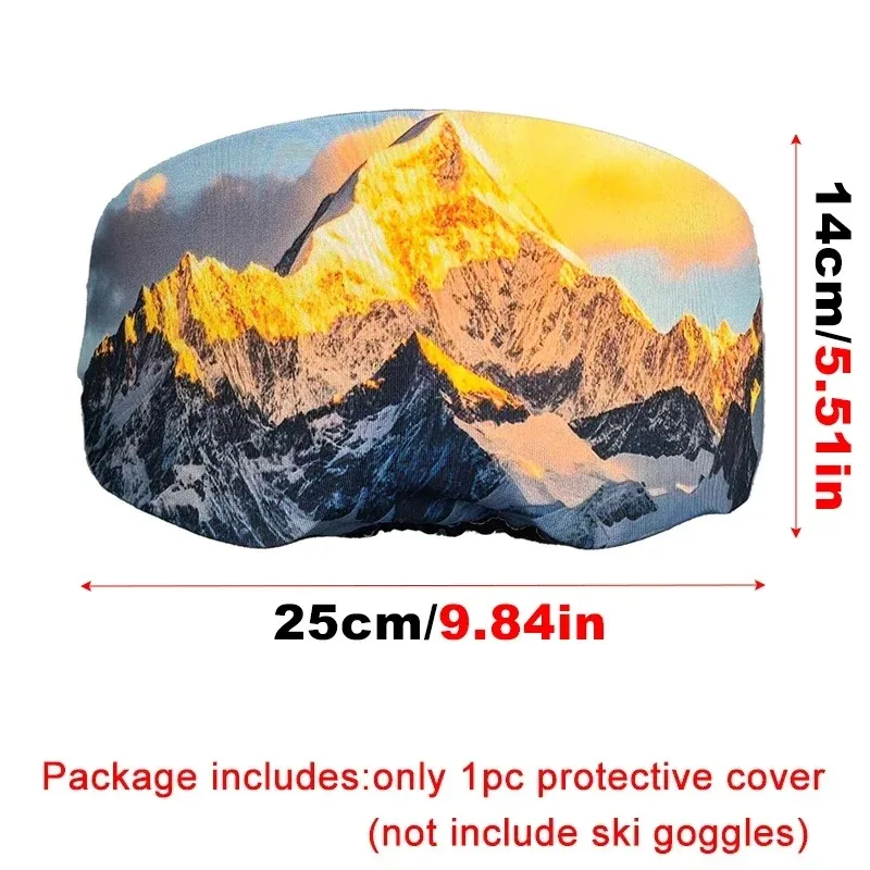 Ski Single and Double Board Snow Mirror Protective Cover, Portable Storage, Scratch Resistant Mirror Cloth Cover, Convenient