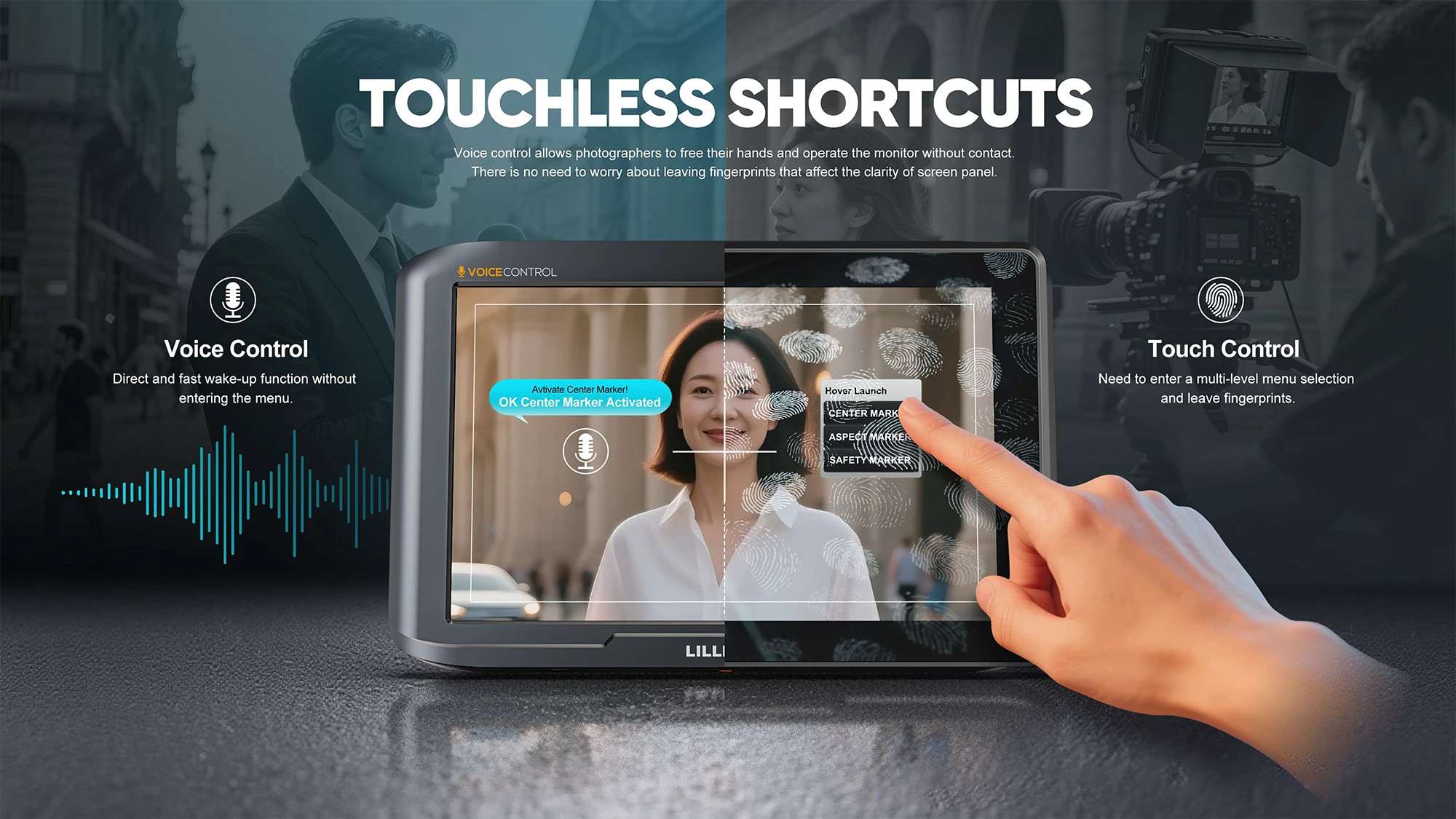 LILLIPUT V7 4K 1920×1200 Voice Control Monitor 7 inches Touch Control HDMI 2.0 I