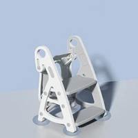Ceramic Jar Training Seat and Step Stool Stability Step Toilet Seat Adjustable Height Step Boy and Girl Folding Toilet Seat 1