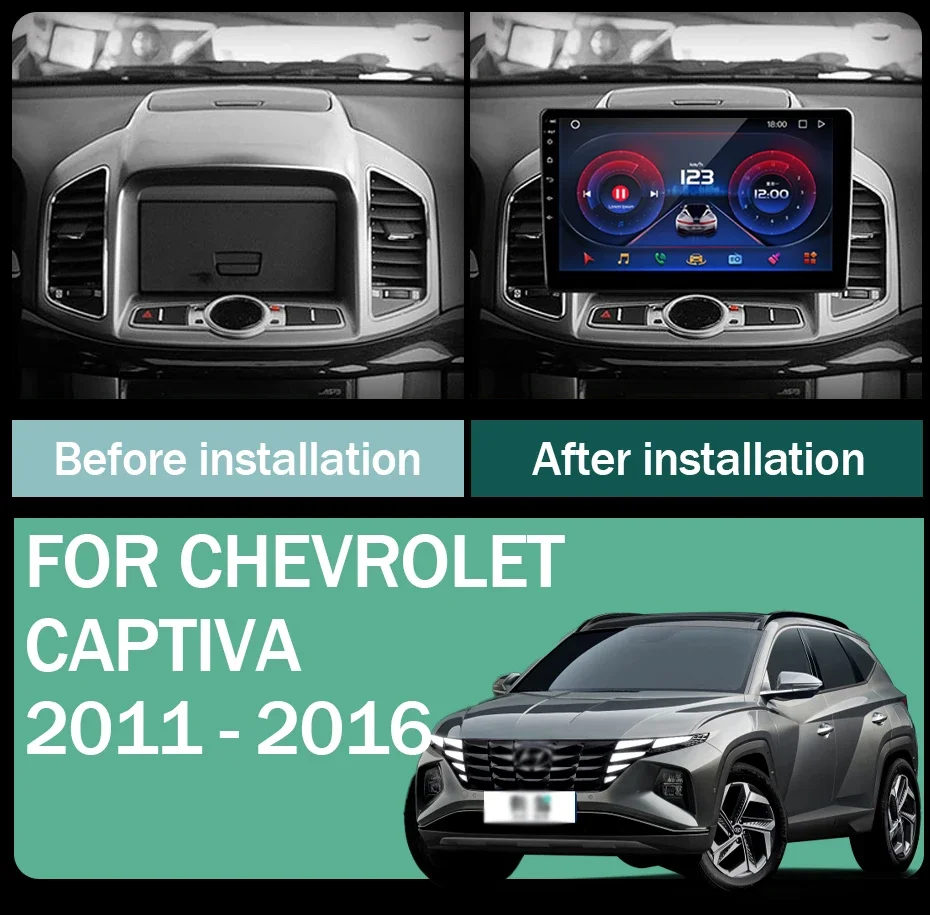 Car Radio Car Multimedia Player Wireless Carplay Navigation Screen Android Auto 5G Wifi Stereo Bluetooth Unit For Chevrolet Captiva 1 2011