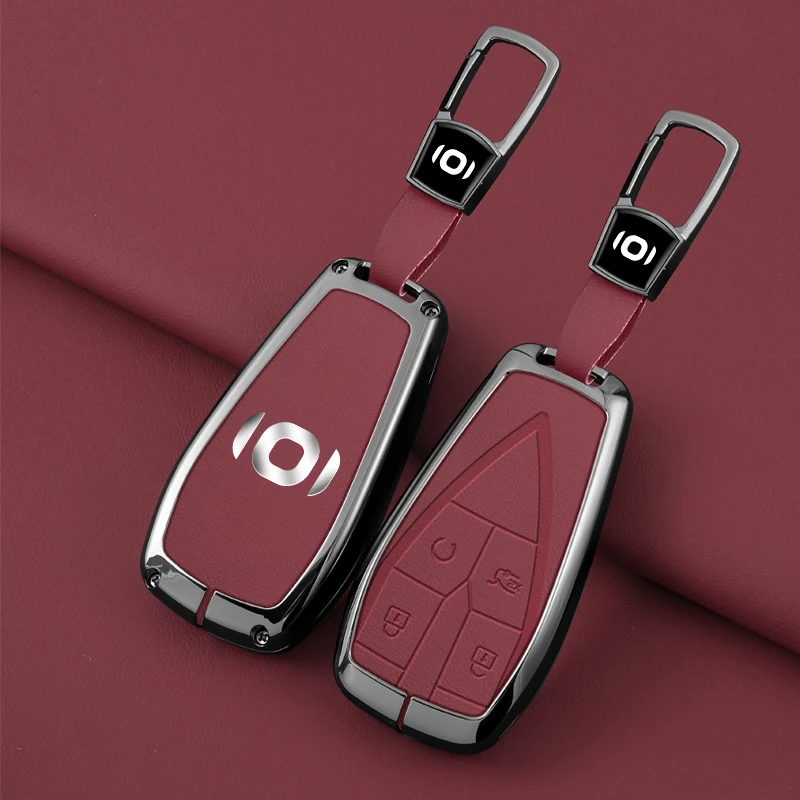 Zinc Alloy Key Sleeve For Changan Qiyuan A05 Q05 A07 Full Package A06 Shell E07 Buckle Simple Alcantara Auto Interior Accessorie key case key case cover car key shell car key chain