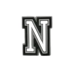 Alphabet Letter Shoe Charms for Stylish Footwear Accessories (N)