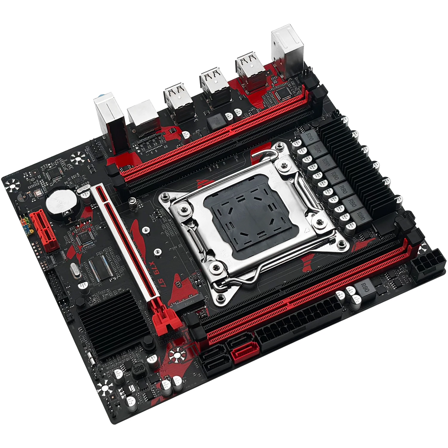 Machinist-suporte para Motherboard Xeon e5 v1 v2 Cpu Lga 2011 e5 2650 v2 e5 2689 Ram Ddr3 Memória Nvme M.2 Usb 30 X79-s7 - Imagem 3