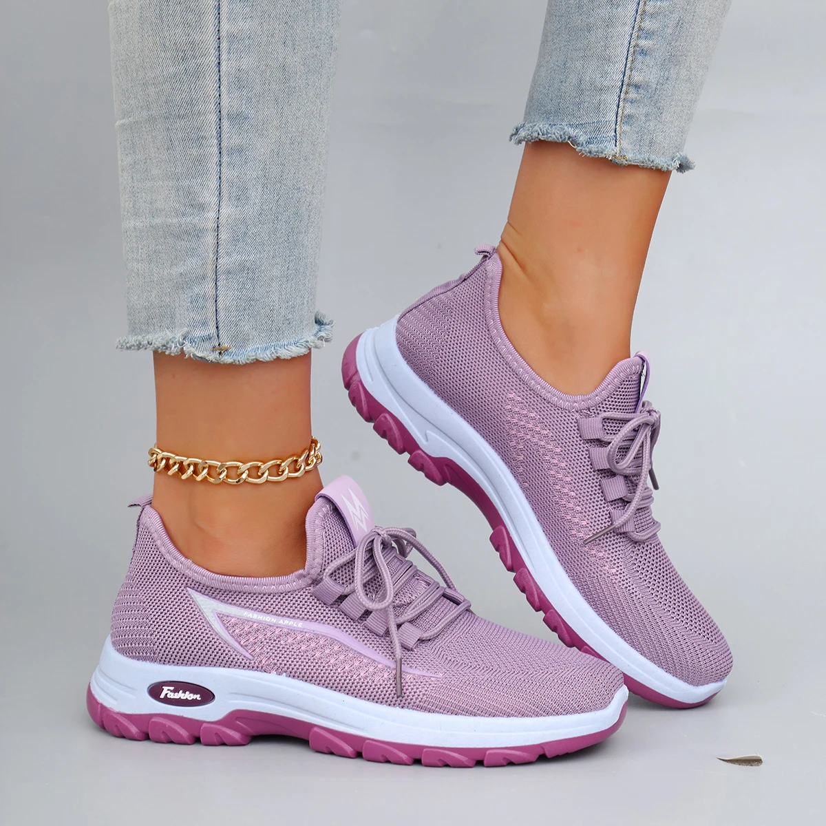 أحذية نسائية صيفية مسطحة من القماش الشبكي قابلة للتنفس، أحذية نسائية كاجوال، أحذية رياضية، تخفيضات، شحن مجاني