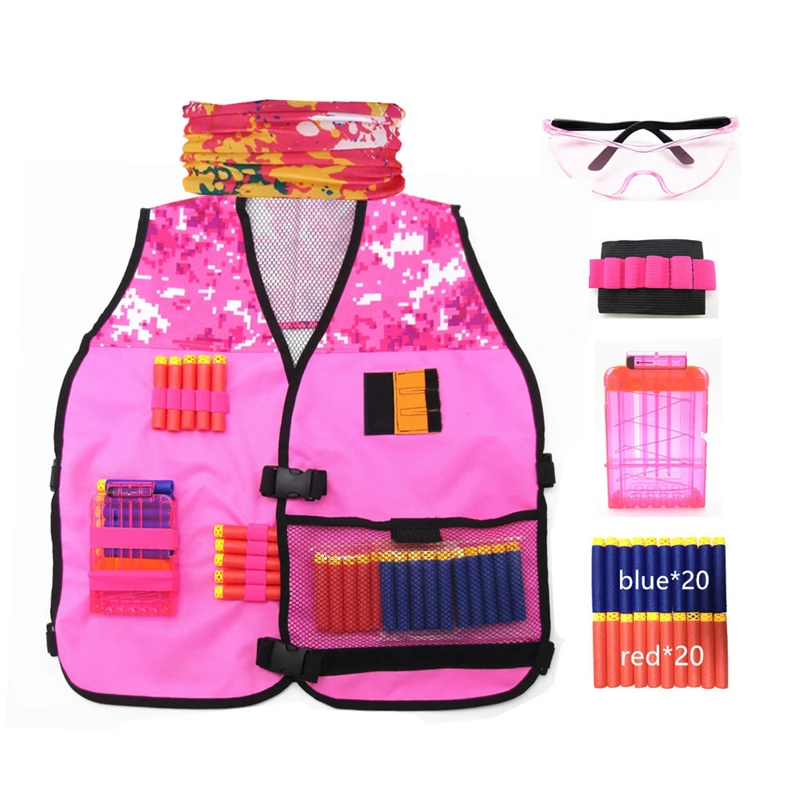 FRENSIT Kids Tactical Vest Kit for Nerf Guns N-Strike Elite for