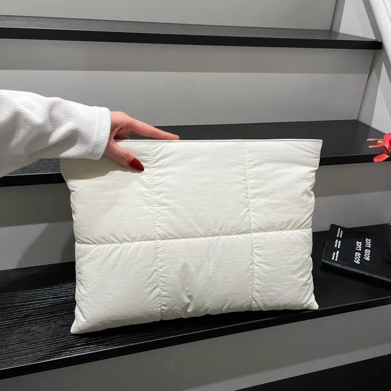 13 Inch Quilted Laptop Case Comfortable Laptop Sleeve Cute Laptop Bag for Women Men Travel School Work