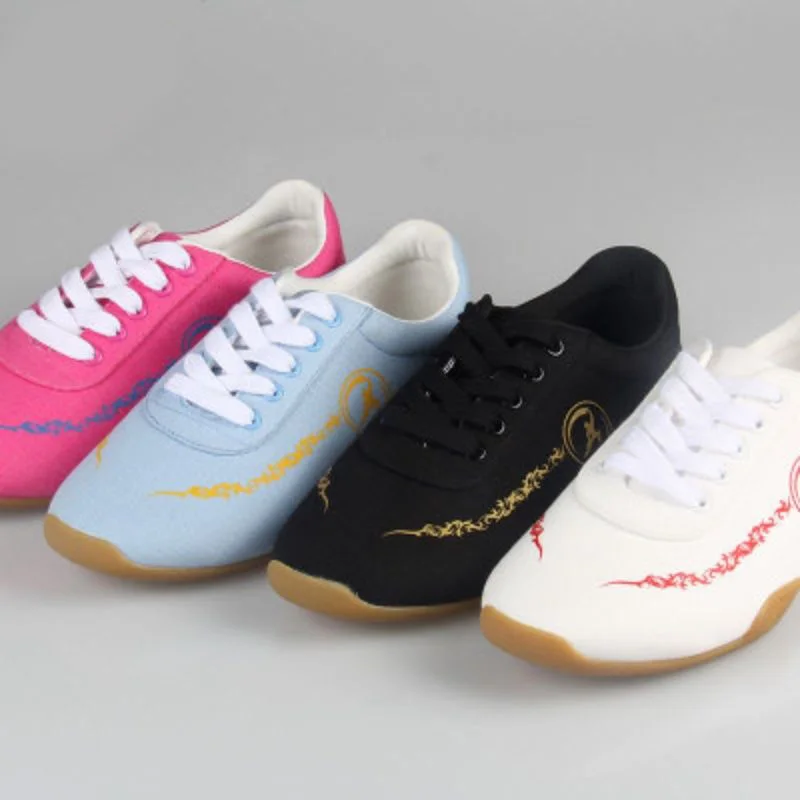 Professional Cow Reinforced Sole Kung Fu Tai Chi Shoes Kung Fu Martial Arts Shoes Abrasion Resistant Breathable Training