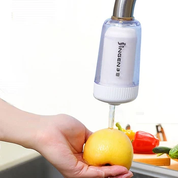 Kitchen Transparent Faucet Water Purifier Activated Carbon ABS High Efficiency Portable Filter Tap Water Saving Purifier